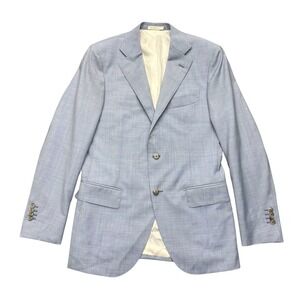 SUITSUPPLY Lazio Single Breasted Slim Fit Sport Coat Angelico Wool Mens US 38R